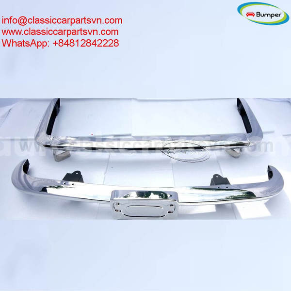 Big with watermark triumph tr6 1974 1976 bumpers. with number license plate shield 1