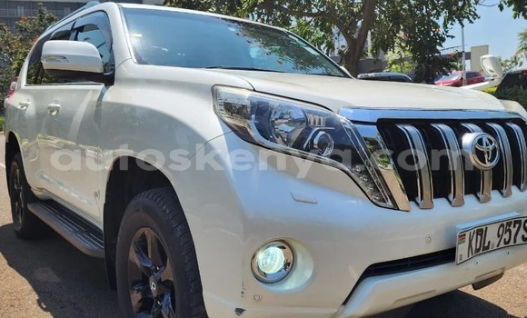 Oofamaa Toyota Prado White Makiinaa iti Bute keessatti Northeast Kenya keessatti