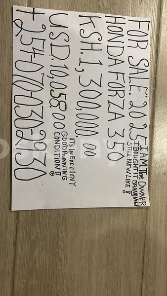 Big with watermark honda forza east kenya machakos 28252