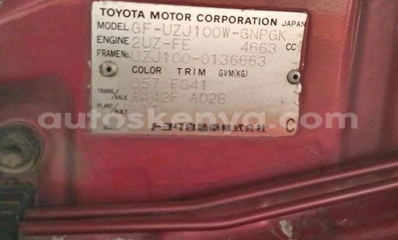 Nunua Ilio tumika Toyota Land Cruiser Nyekundu Gari ndani ya Nairobi nchini Nairobi Nunua Ilio tumika Toyota Land Cruiser Nyekundu Gari ndani ya Nairobi nchini Nairobi